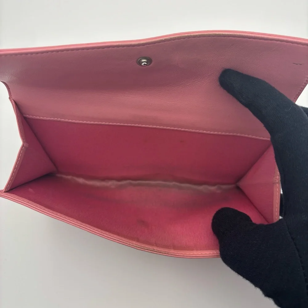 Chanel Pink Floral Camellia Wallet